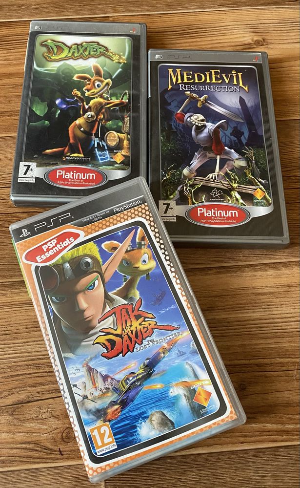 Sony PSP: Ben 10, Jak, Patapon, LocoRoco, Toy Story, Sega MegaDrive