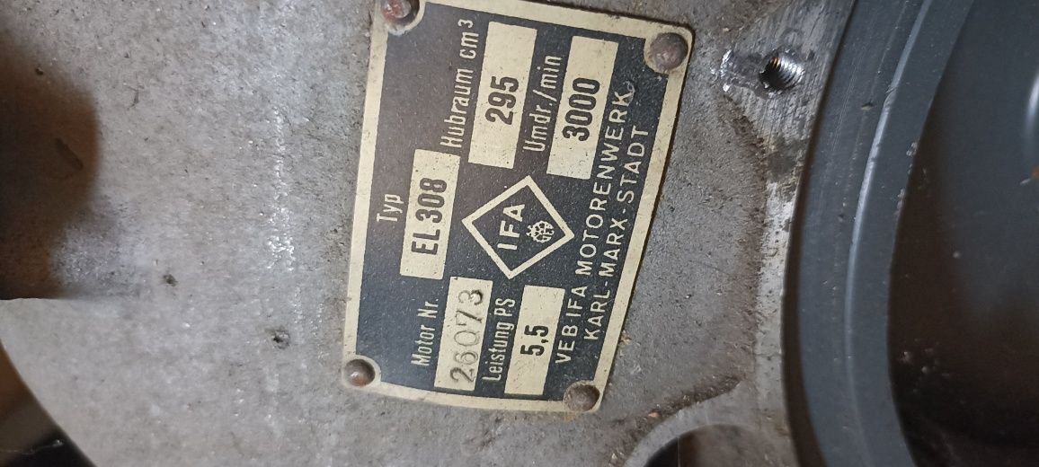 Silnik IFA EL 308 NRD