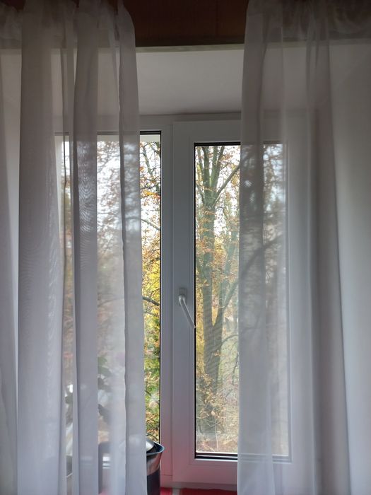 Тюль матовий з двох полос 150×230 і тюль Арка 290×120