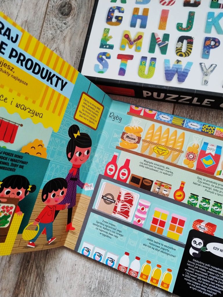 Puzzle alfabet, Egmont ratujmy Ziemię wielka księga zabaw