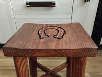 Taboret drewniany
