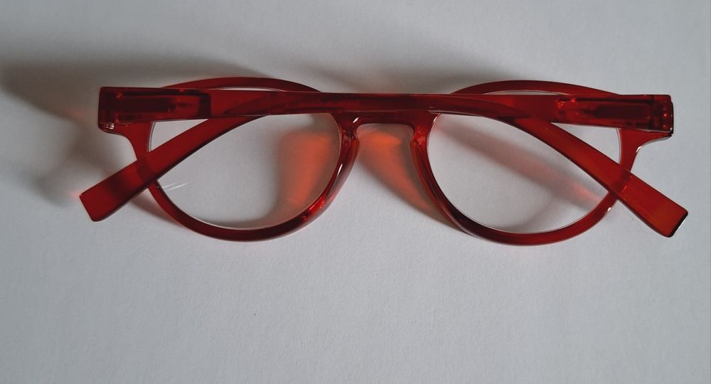 Oryginalne Eyekepper Readers okulary × 0,50 czerwone Red