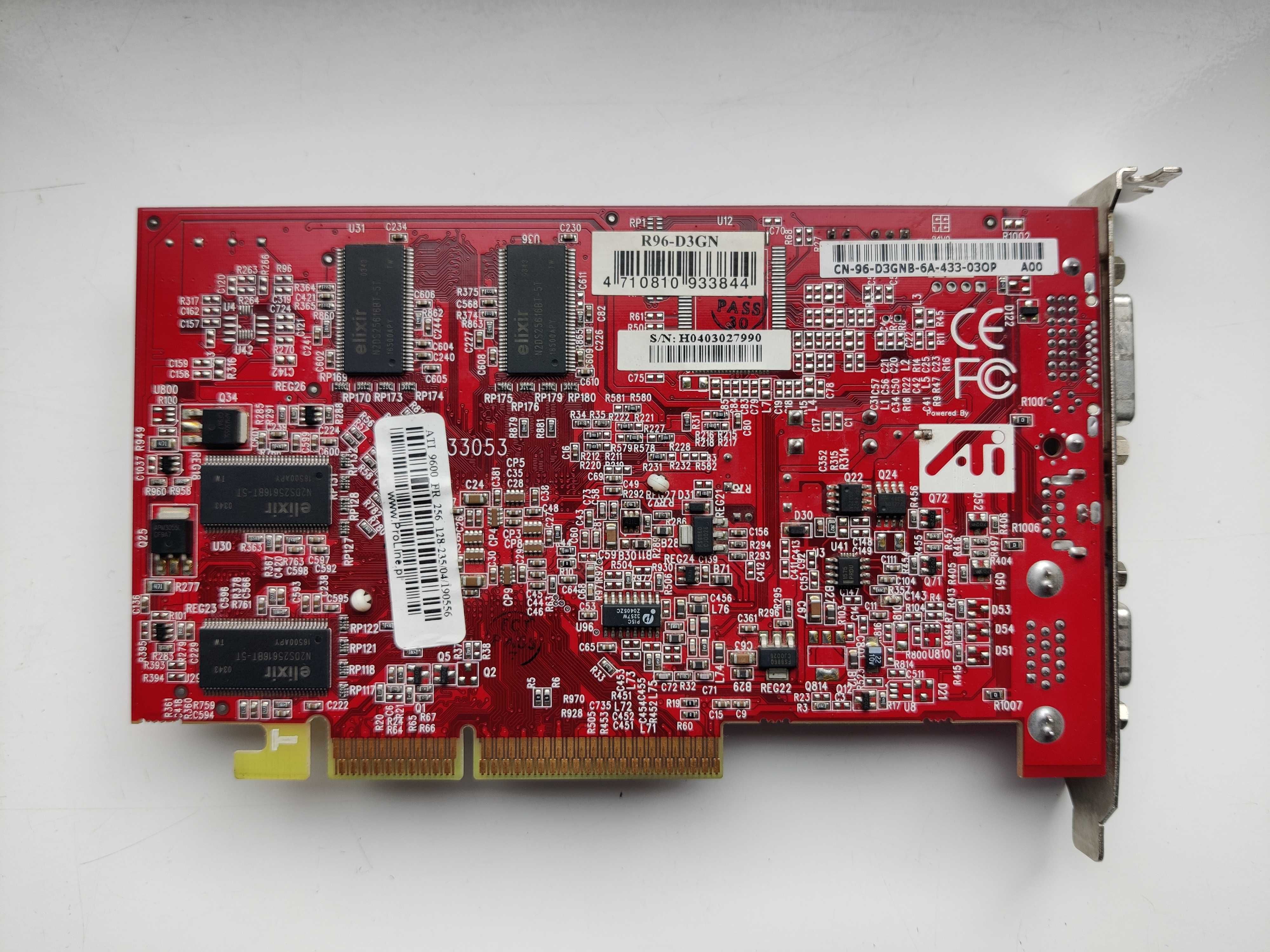 Karta graficzna PowerColor ATI Radeon 9600 Pro 256MB, AGP