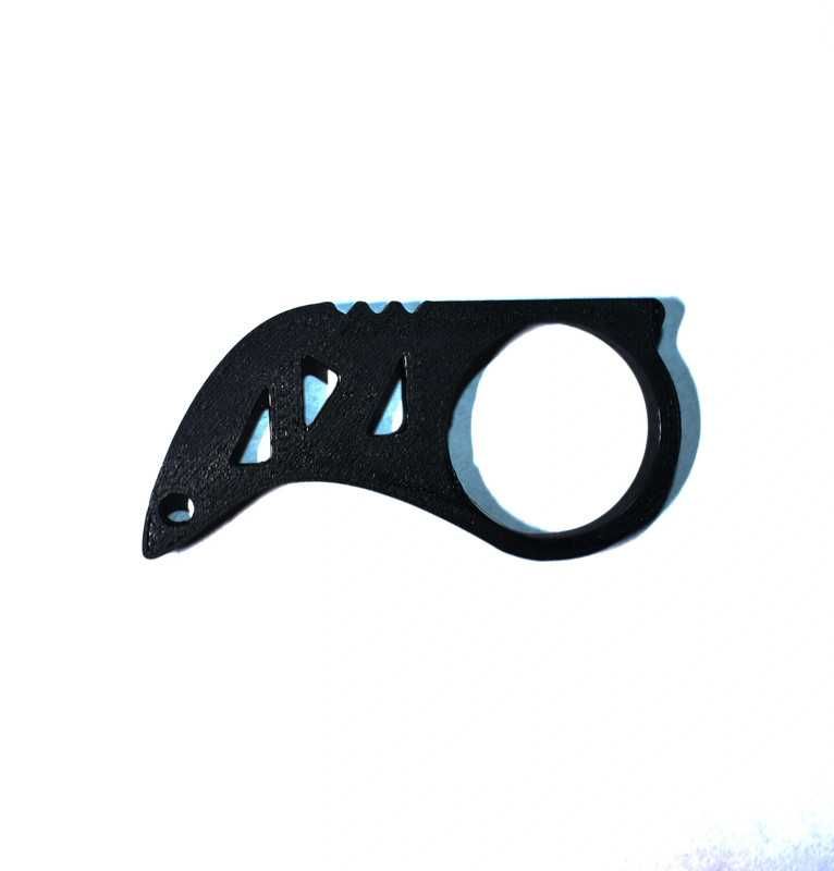 Keyrambit czarny z łożyskiem. Wydruk 3D.