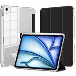 Etui Tech-Protect SC Pen Hybrid na iPad Air 13" 2024 - czarno-przezroc