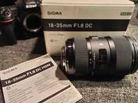 Obiektyw Sigma 18-35, 1:1.8 DC, do Nikona