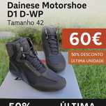Botas Dainese Motorshoe D1 D-WP (Novas) – Tamanho 42 – Última Unidade!