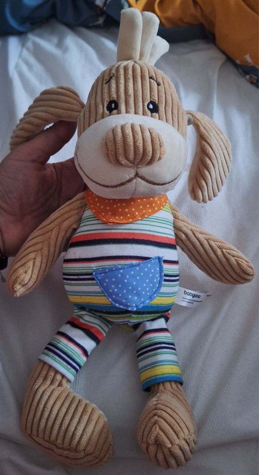 BabyOno Pozytywka Sztruksowy Piesek