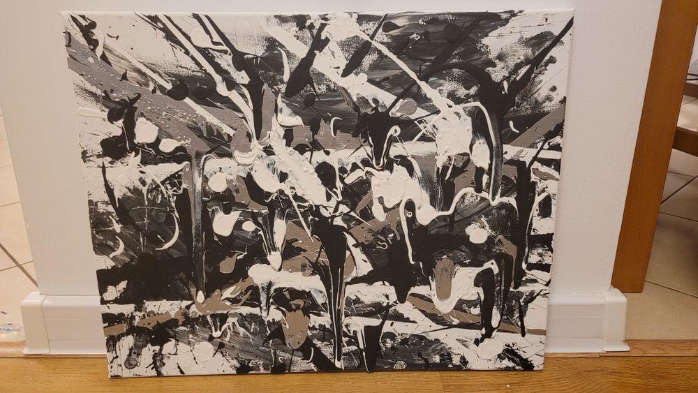 Obraz 50x40 malowany DIY