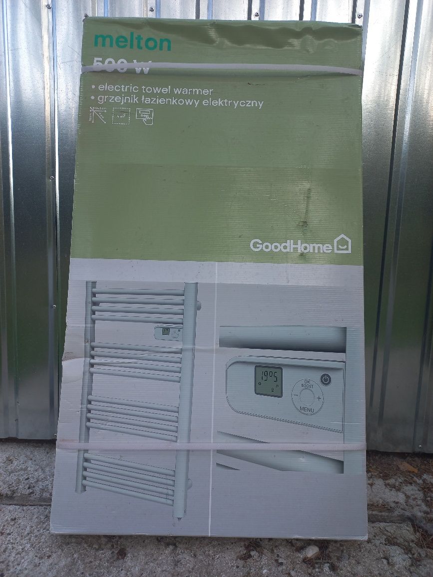 Nowy Grzejnik łazienkowy elektryczny drabinkowy z grzałką