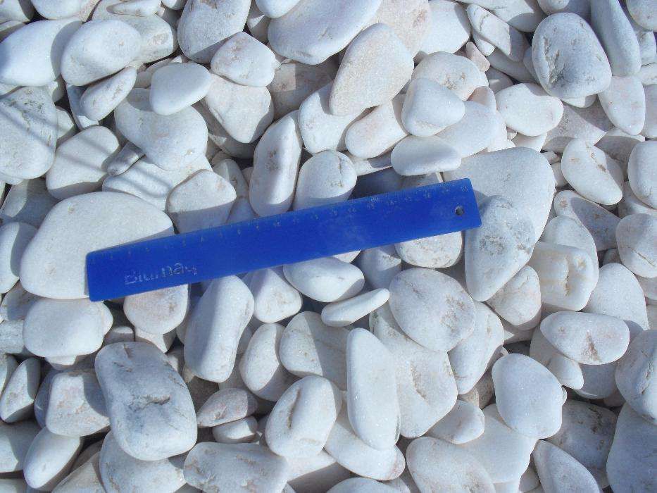 Seixo branco decorativo para jardim