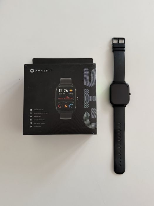 Smartwach zegarek czarny Amazfit GTS czarny