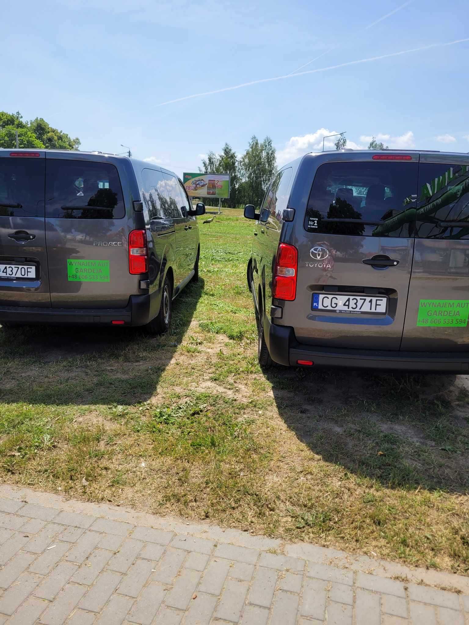 Wynajem Bus 9-osobowy Toyota Proace GRUDZIĄDZ KWIDZYN