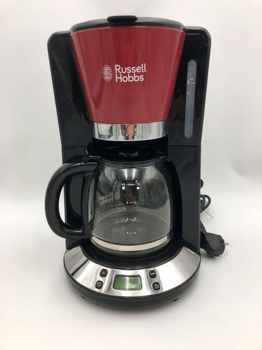 Ekspres do kawy Russell Hobbs Timer 10 filiżanek 1100W czerwony