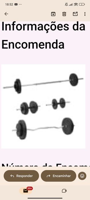 Conjunto de Pesos de Musculação