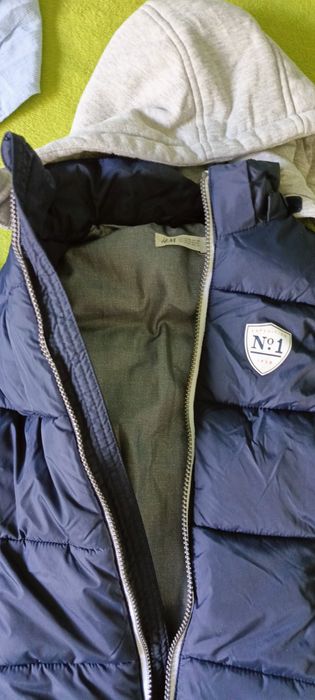 Kurtka,kamizelka,polar,koszula H&M rozm. 134/140