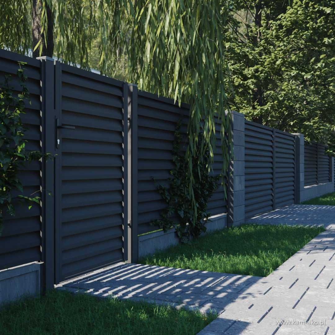 Ogrodzenie żaluzjowe aluminiowe, przęsło żaluzjowe od producenta