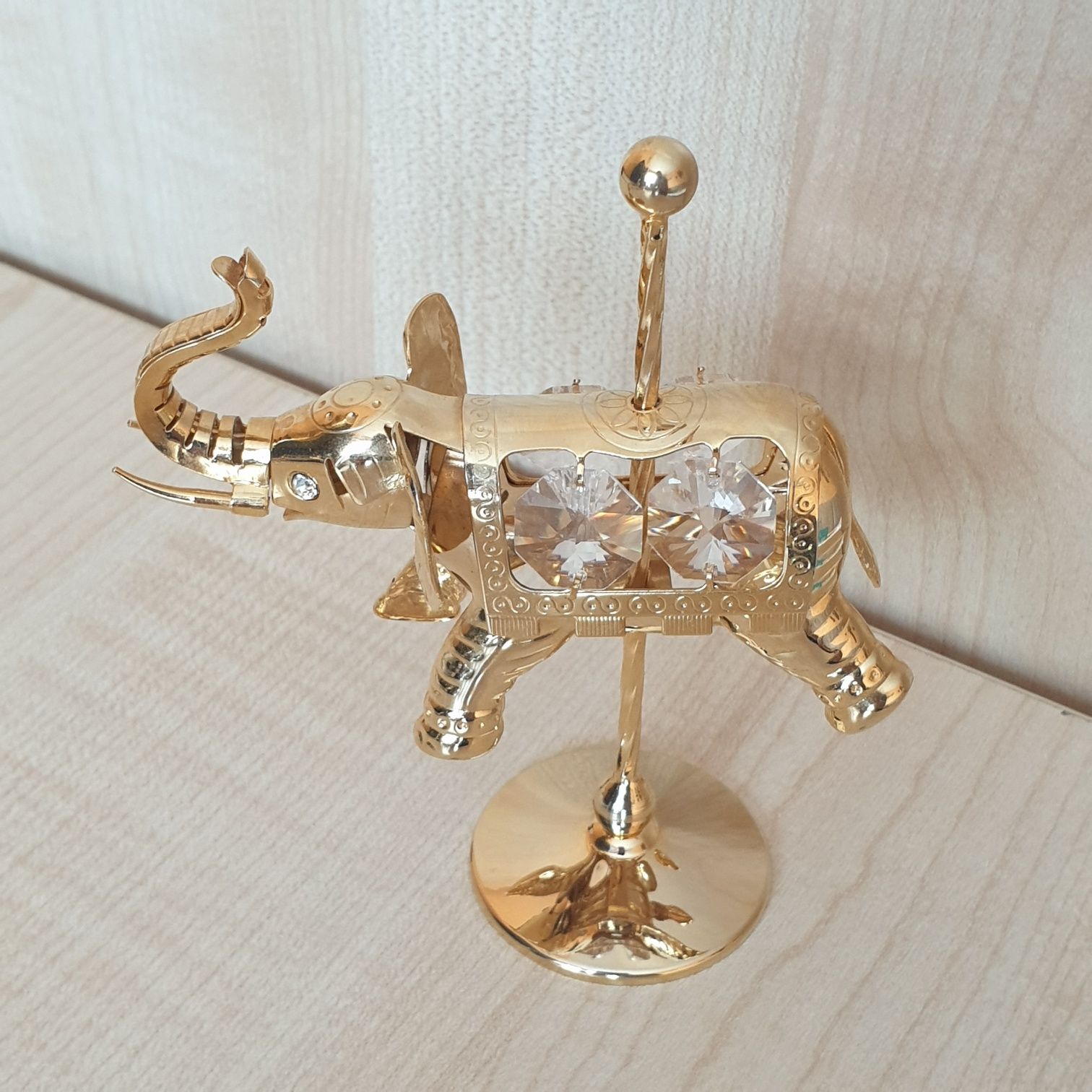 Figurka pozłacana Crystal Temptations - Słonik