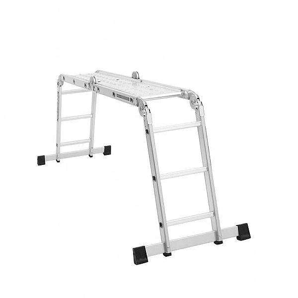 Drabina Aluminiowa Z Platformą 4X3 Profesjonalna Stabilna 346Cm Kd4070