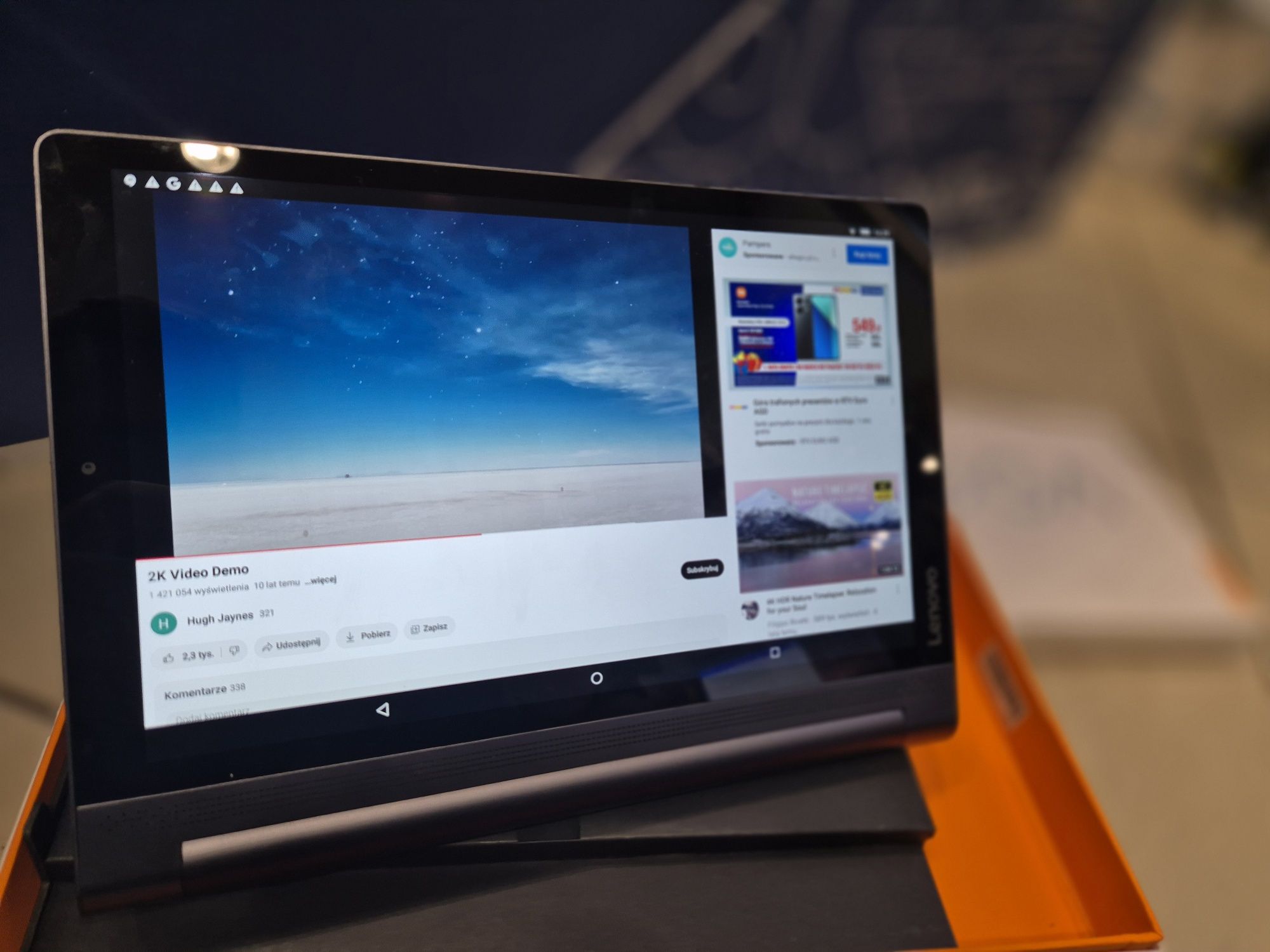 Tablet Lenovo Yoga Tab 3 pro 2k 3gb 32gb puma black skora