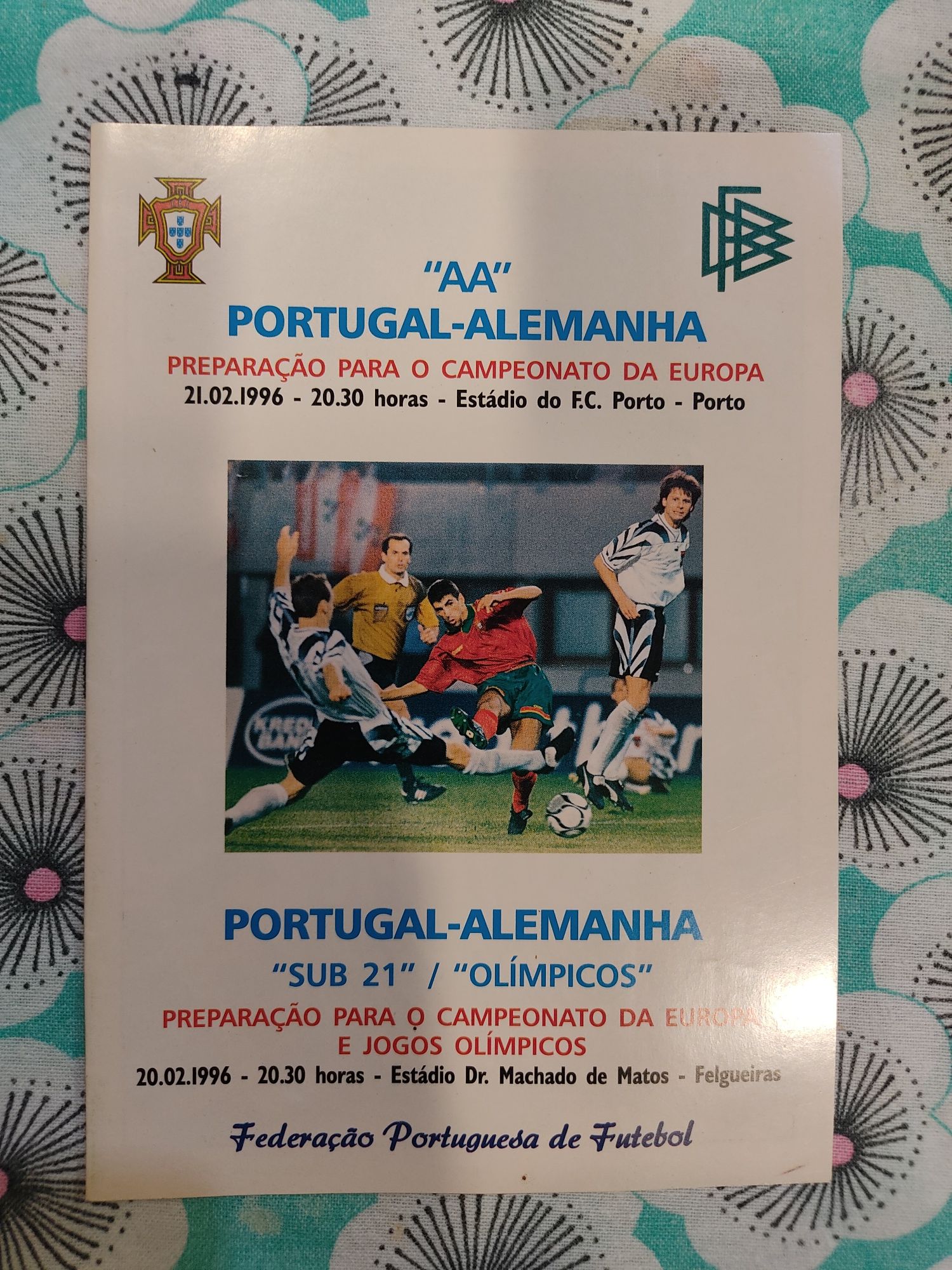 Programa oficial portugal-alemanha 1996