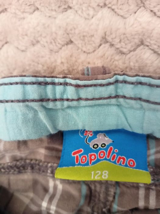 Spodnie 3/4 chłopięce 128 stan bdb