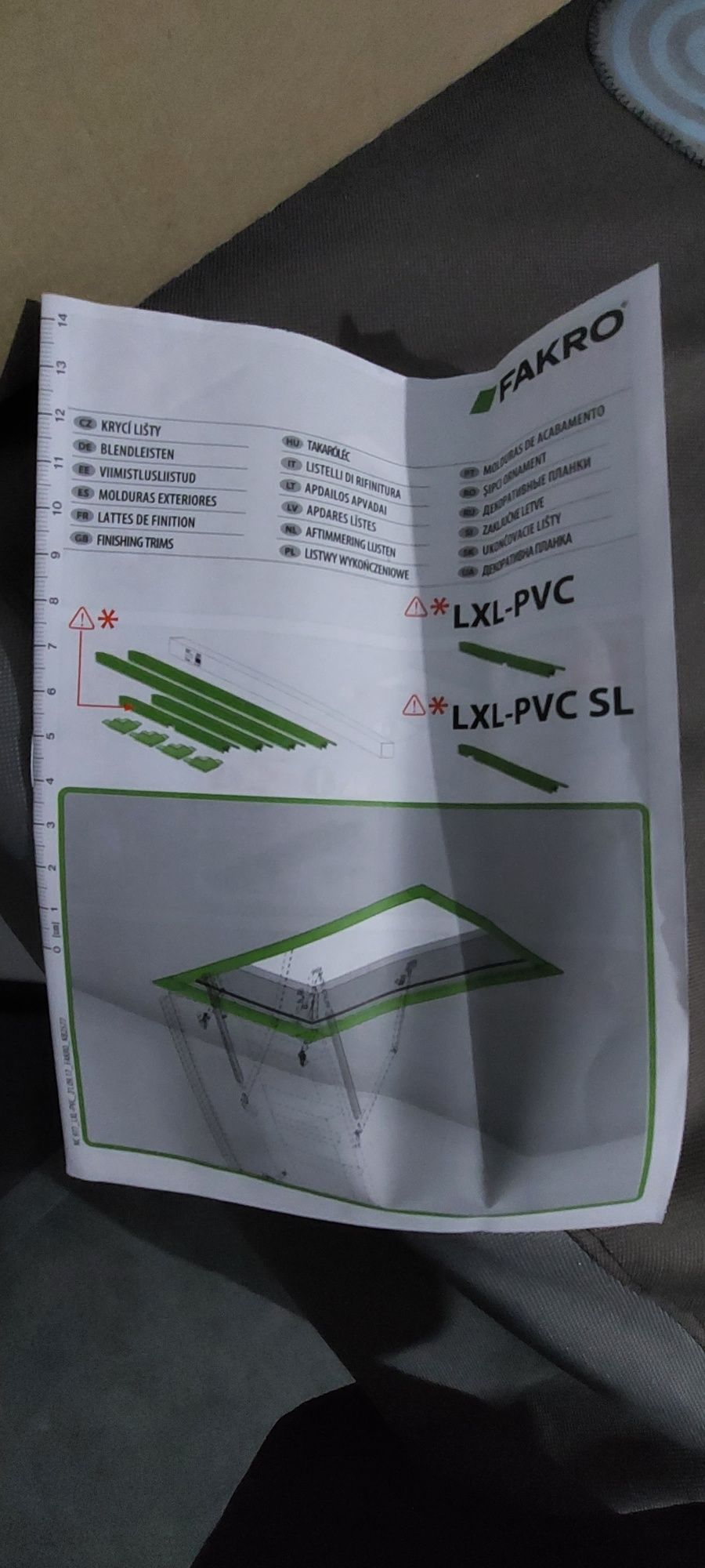 Listwy wykończeniowe Fakro LXL-PVC 86x140 nowe