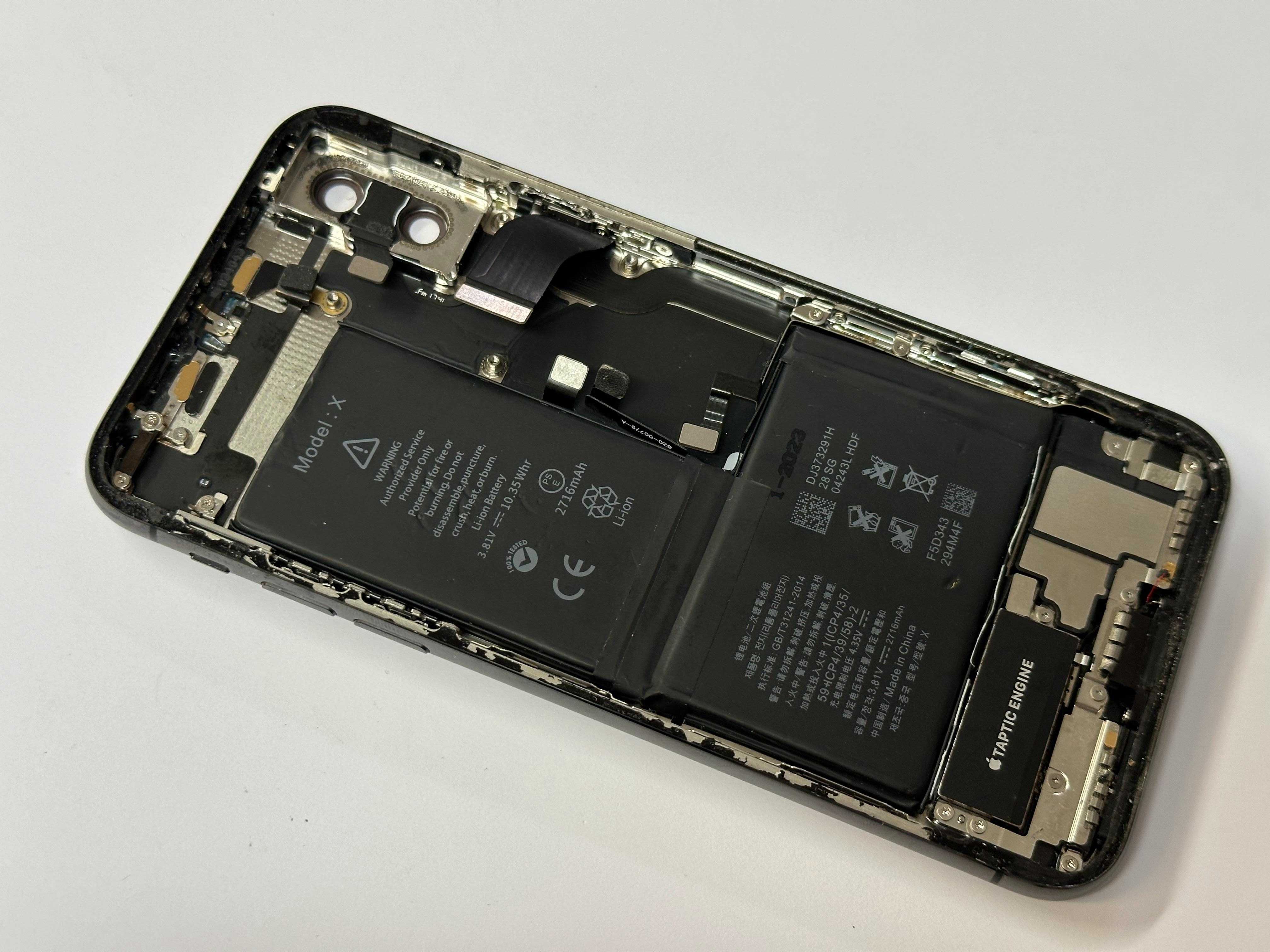 Obudowa korpus z taśmami oryginał demontaż iPhone X #43