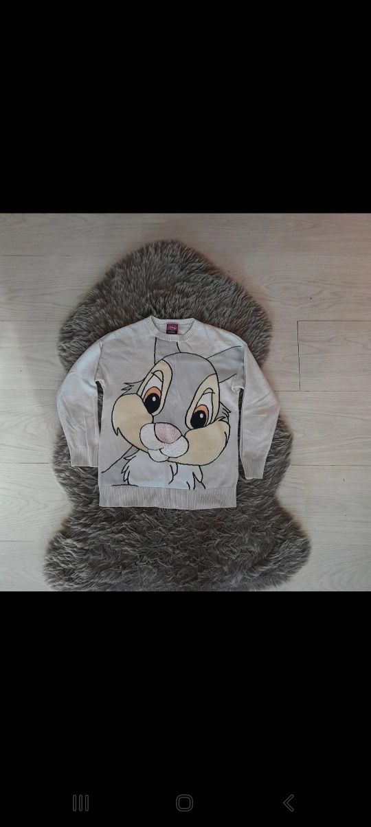 Bluza sweter królik Disney 122/ 128