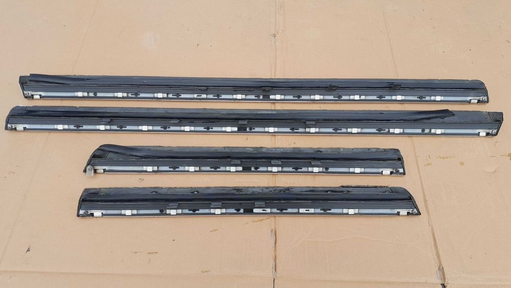 Listwy drzwiowe szerokie aluminiowe chrom AUDI S6 C5 A6 C5 Allroad