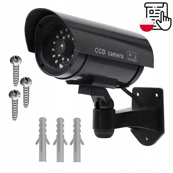 kamera atrapa ir kamera jak żywa imituje monitoring nowa sprawna