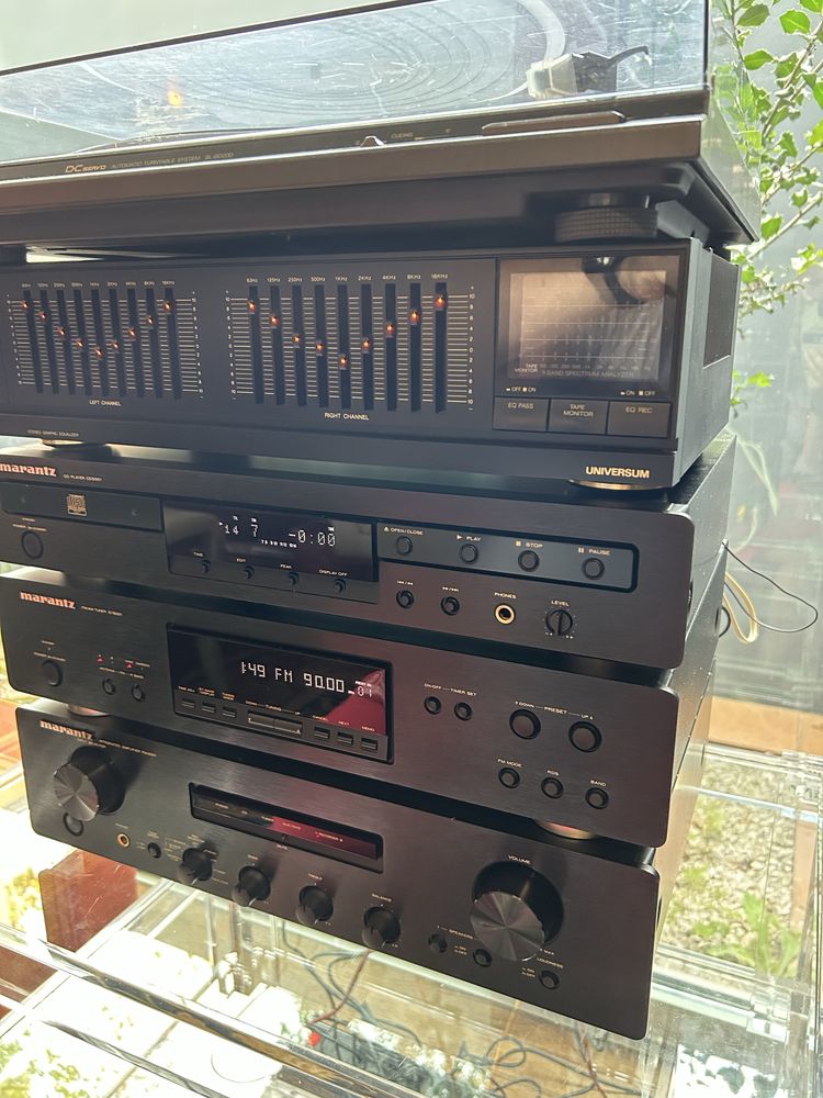 Fantastica aparelhagem Marantz,colunas Warfedale+GD Technics como nova