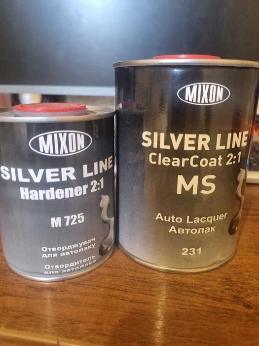 Акриловий лак Mixon Silver Line 2 + 1 MS-231 0,8л + затверджувач 0,4л