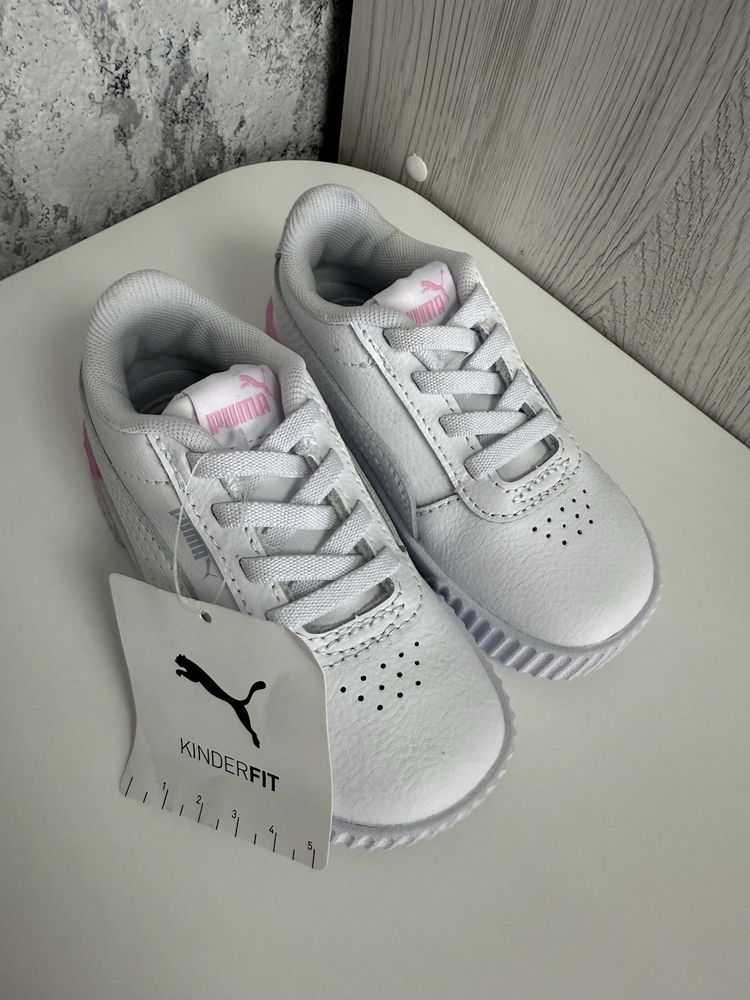 Кроссовки детские Puma белые с розовым новые с биркой