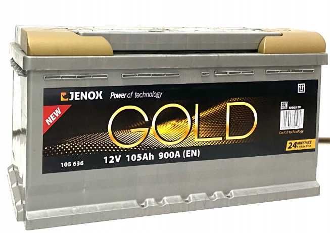 Akumulator Jenox Gold 12V 105Ah 900A P+