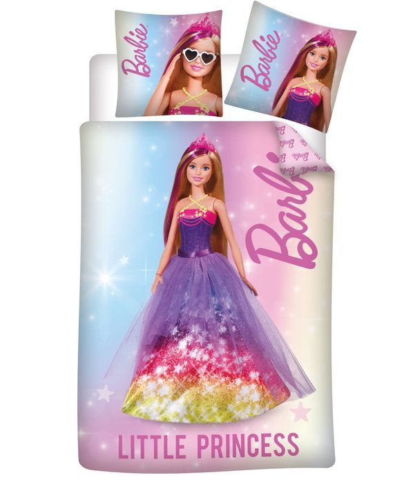 Barbie Dziecięcy  Komplet Pościeli 100 X 135 100% Bawełna Piękna