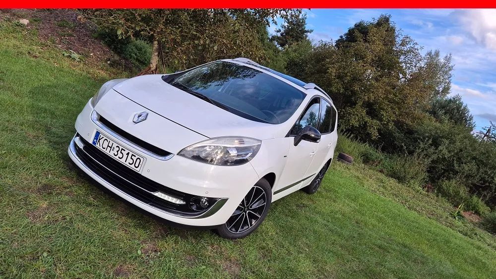 Renault Grand Scenic 1,6-130Km-Bose Szyberdach Ledy Kamera Navi Asystent Pasa 7-Osobowy