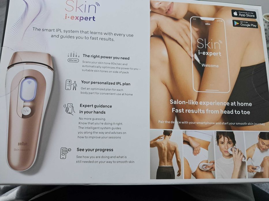 Depilator BRAUN Skin i·expert Smart IPL PL7253 Czujnik SkinPro 2.0