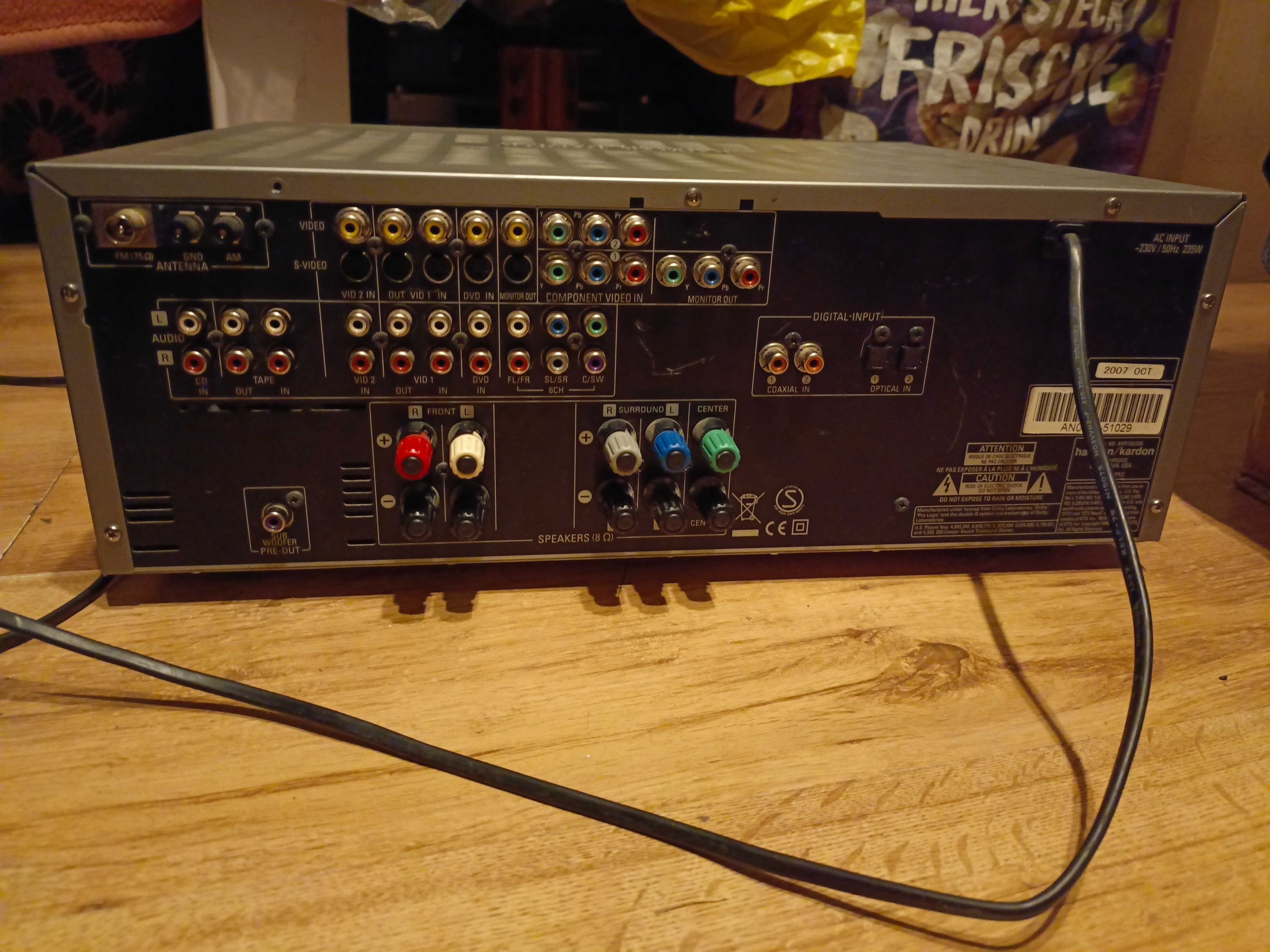 Sprzedam amplituner 5.1 Harman Kardon AVR 132 kino domowe.
