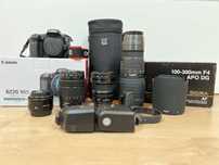 Canon 90D, 4 obiektywy, plecak