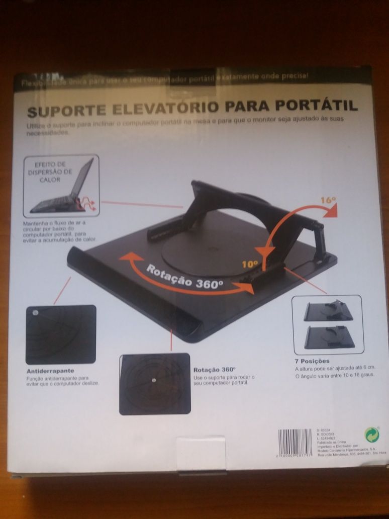 Suporte elevatório para Portátil [NOVO]