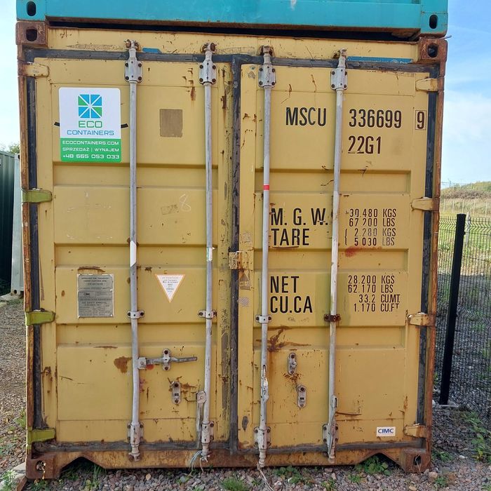 Kontener morski magazynowy używany 20'DC loco Kraków