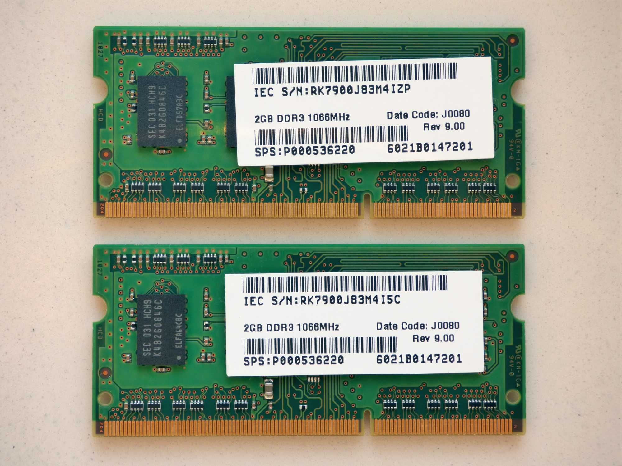 pamięć DDR3 SO-DIMM SAMSUNG 2x2GB/1333MHz/CL9 (4GB)