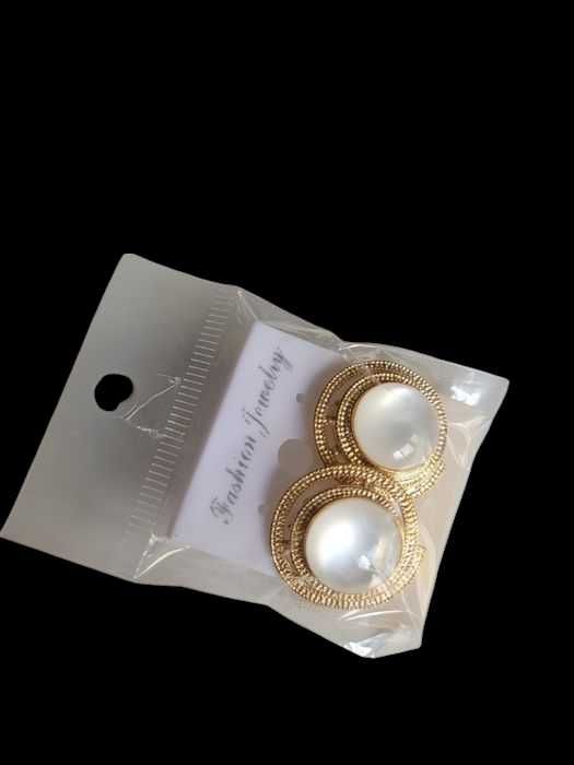 Kolczyki złote sztyfty zatyczki biżuteria sztuczna Fashion Jewelry