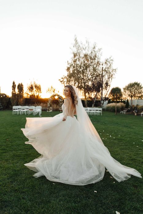 Неймовірна класична брендова ВЕСІЛЬНА СУКНЯ La Novia Couture