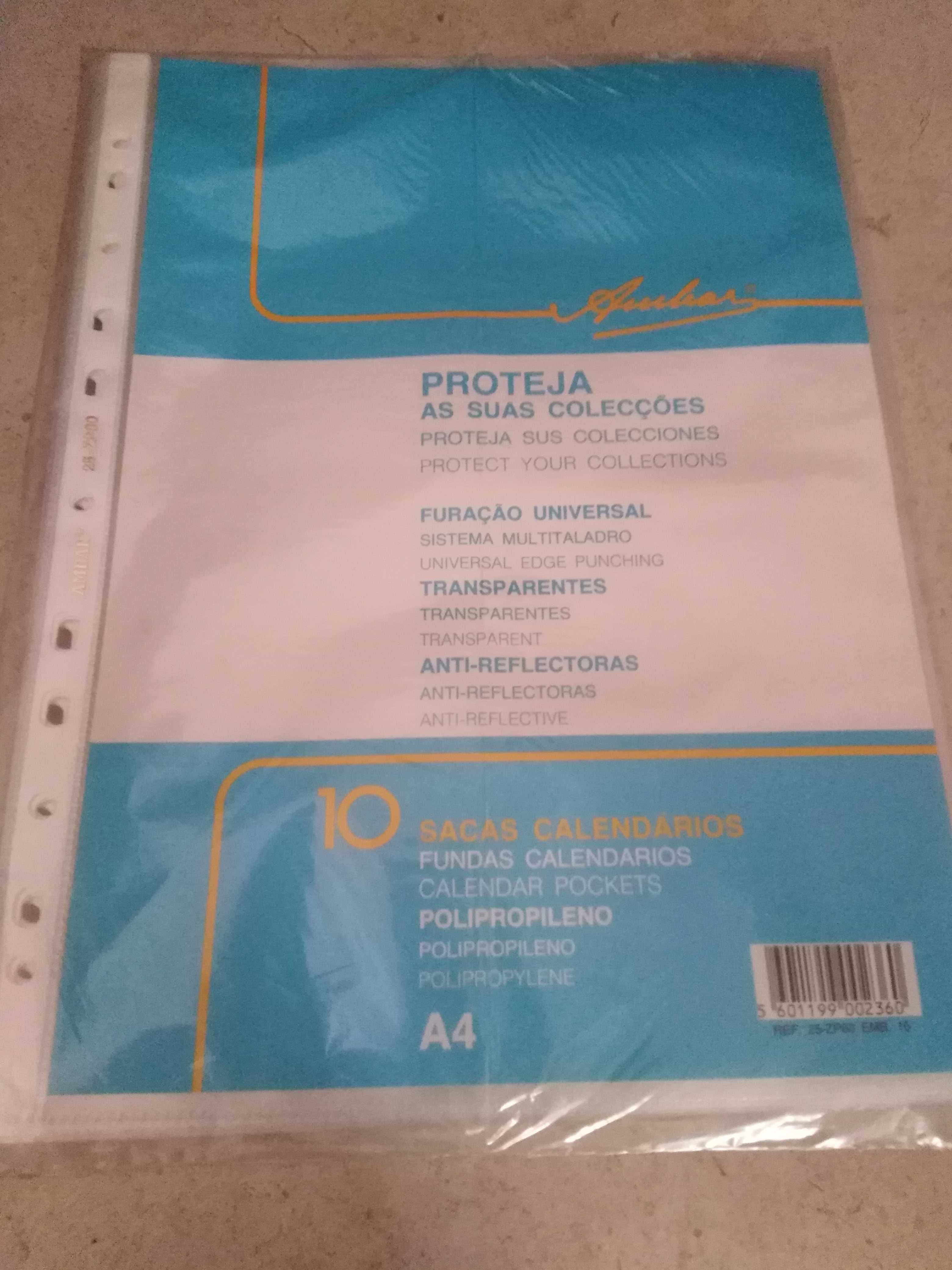 Micas/Bolsas - separadores para calendarios/cartões/cartas Pokemom/etc