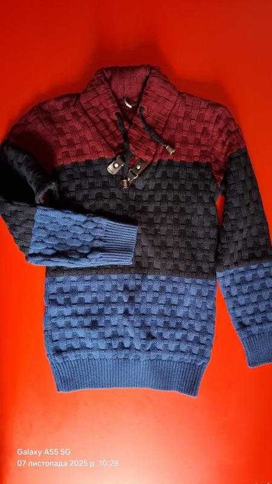 Теплий та стильний дитячий светр-гольф (шерпа) | 7-10 років