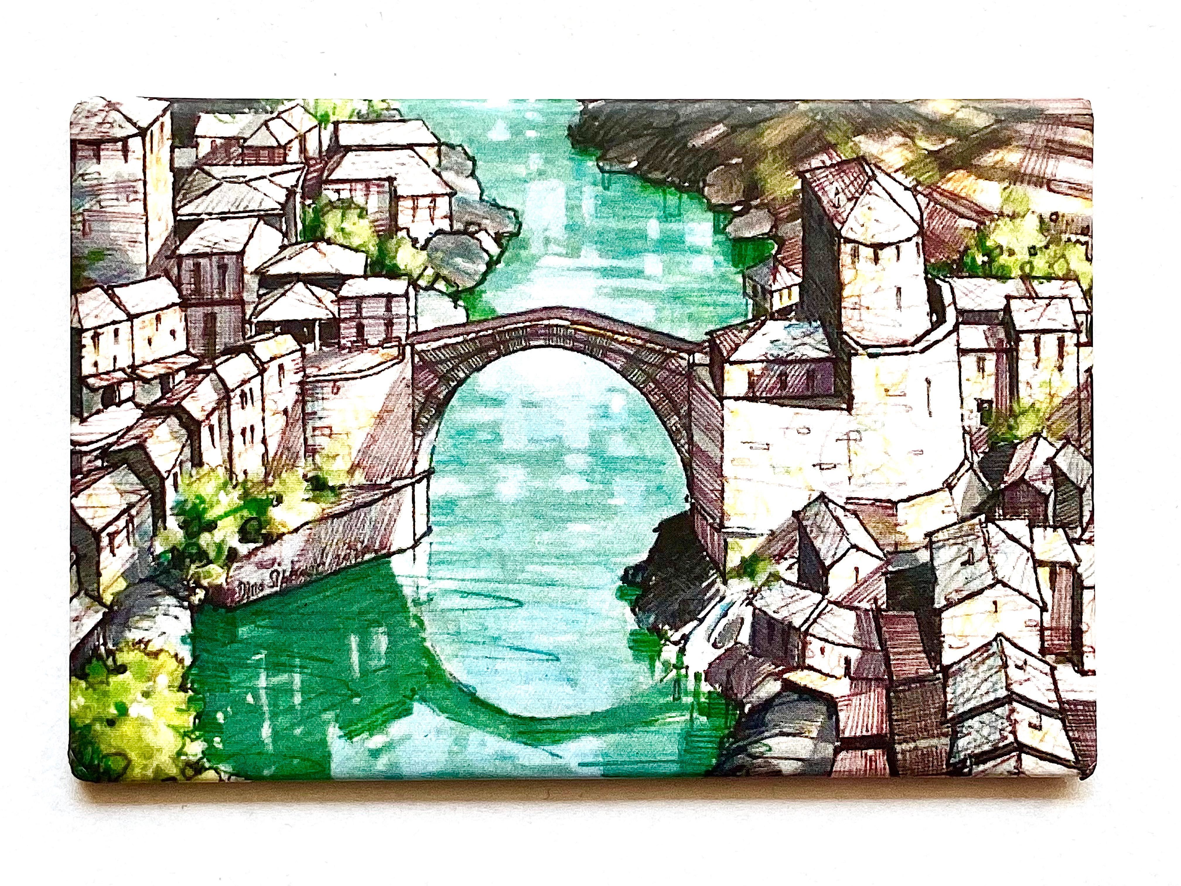 Magnesy x9 Rzym Mostar Wenecja Monako Barcelona Grotte di Frasassi