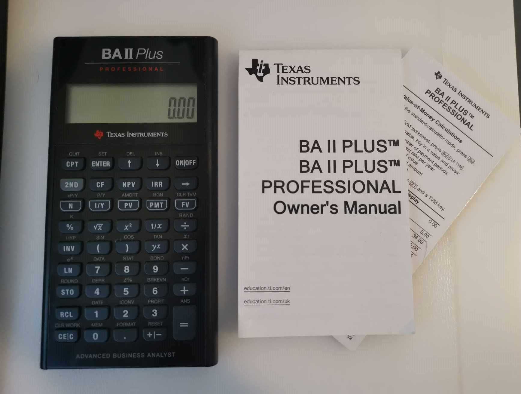 Kalkulator Texas Instruments BA II Plus Professional
