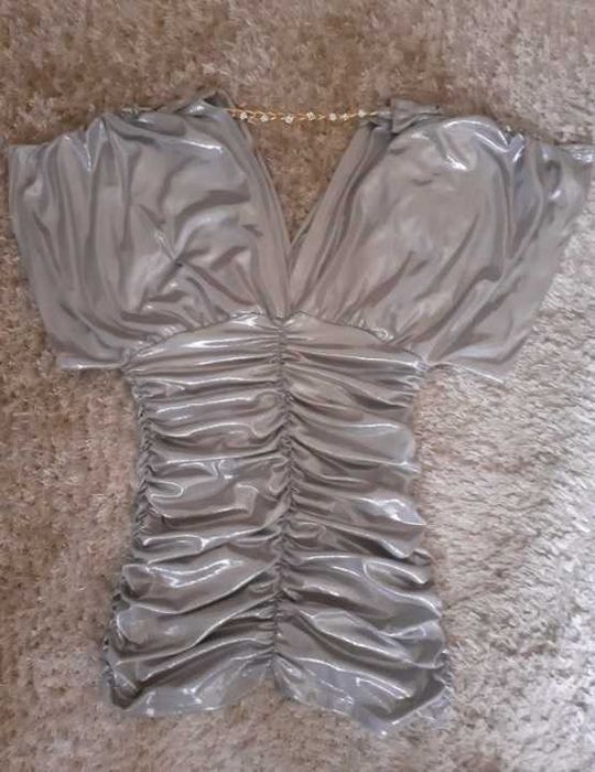 Srebrna bluzka tunika Italy Moda